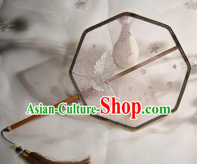 Chinese Ancient Court Palace Fans Traditional Hanfu Wedding Silk Fan for Women