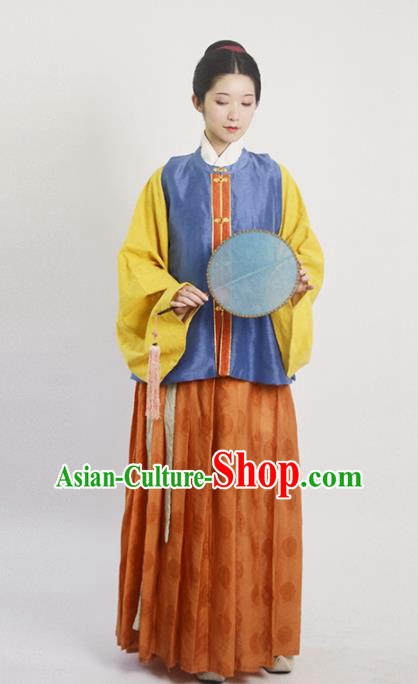 Traditional Chinese Ming Dynasty Nobility Lady Hanfu Dress Ancient Drama Princess Replica Costumes for Women