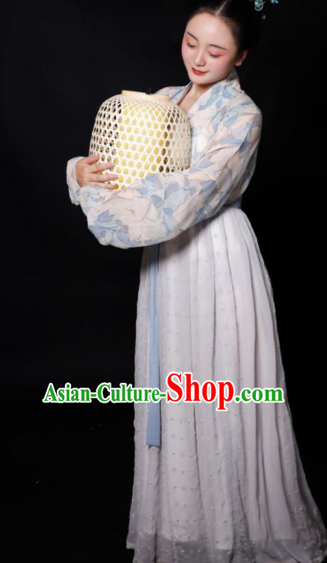 Traditional Chinese Song Dynasty Maidservants Hanfu Dress Ancient Drama Young Lady Replica Costumes for Women