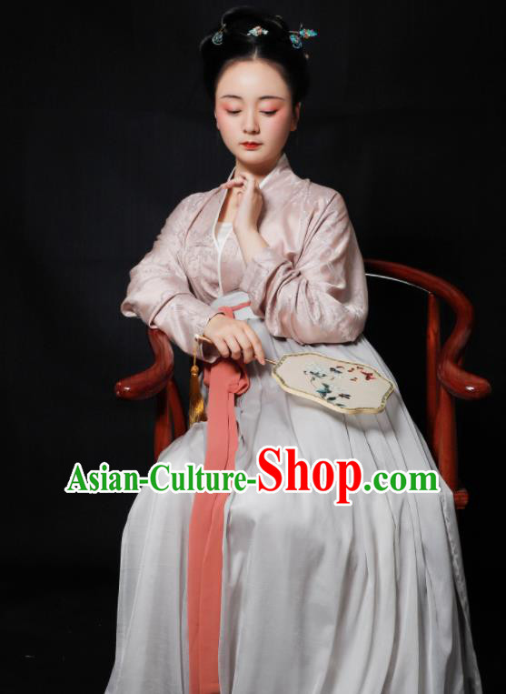 Traditional Chinese Song Dynasty Las Meninas Hanfu Dress Ancient Drama Court Maid Replica Costumes for Women