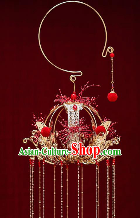 Chinese Traditional Wedding Prop Lantern Ancient Bride Portable Lamp for Women