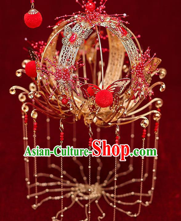Chinese Traditional Wedding Prop Lantern Ancient Bride Portable Lamp for Women