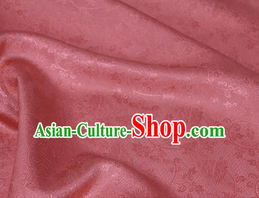 Asian Chinese Traditional Twine Albizia Pattern Design Carmine Silk Fabric Chinese Qipao Material
