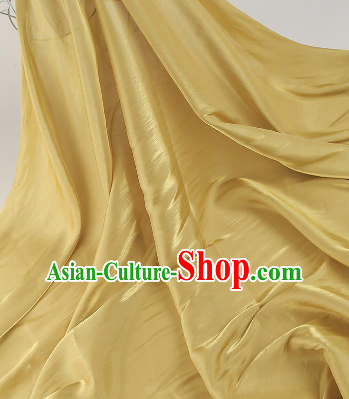 Chinese Traditional Classical Pattern Design Ginger Imitated Silk Fabric Asian China Cheongsam Silk Material