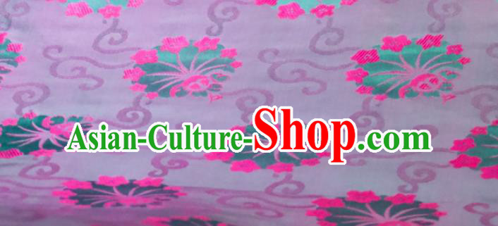 Chinese Traditional Dandelion Pattern Design Green Silk Fabric Asian China Hanfu Mulberry Silk Material