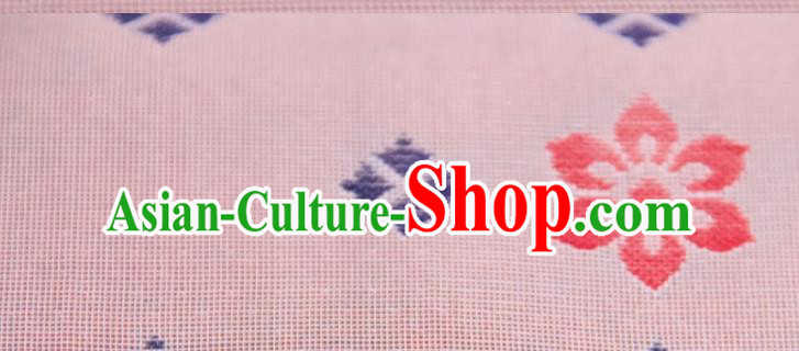 Chinese Traditional Pattern Design Pink Silk Fabric Asian China Hanfu Mulberry Silk Material