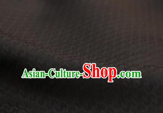 Chinese Traditional Gold Ingot Pattern Design Black Silk Fabric Asian China Hanfu Gambiered Guangdong Mulberry Silk Material