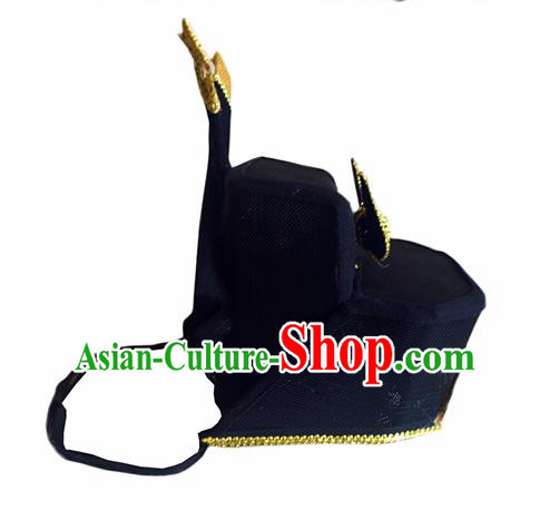 Chinese Traditional Song Dynasty Crown Prince Hat Ancient Scholar Headwear for Men