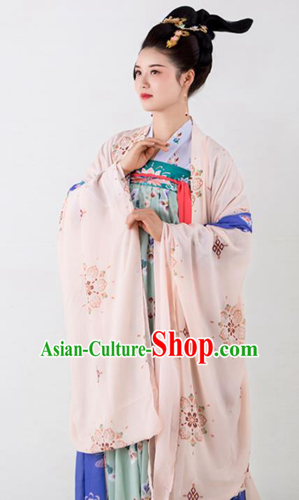 Chinese Traditional Court Lady Dress Ancient Tang Dynasty Imperial Consort Costumes for Women