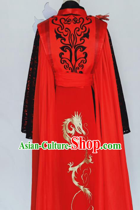 Chinese Traditional Drama Embroidered Dress Ancient Female Swordsman Costumes for Women