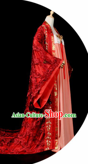 Chinese Traditional Tang Dynasty Palace Lady Dress Ancient Court Princess Costume for Women