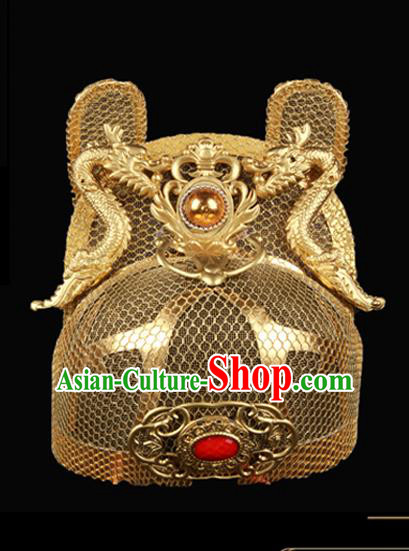 Chinese Traditional Ming Dynasty Emperor Hat Ancient Monarch Headwear for Men