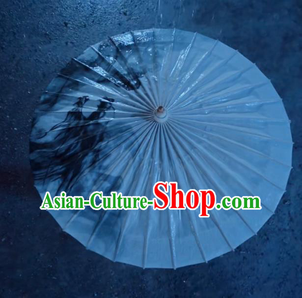 Chinese Traditional Swordsman Oil Paper Umbrella Artware Paper Umbrella Classical Dance Umbrella Handmade Umbrellas