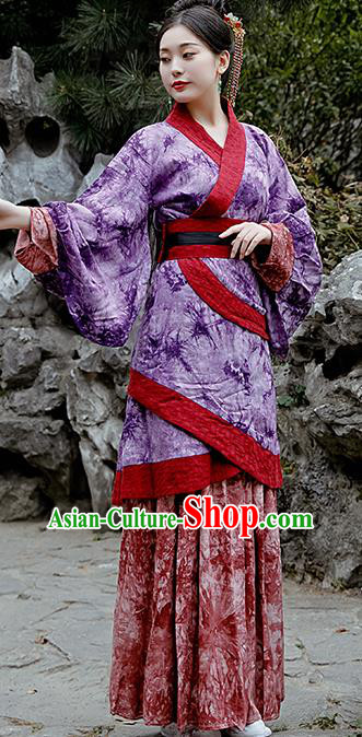 Chinese Drama Costumes Ancient Traditional Han Dynasty Nobility Lady Hanfu Dress for Women