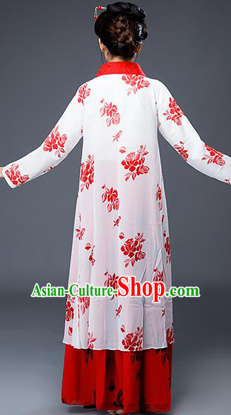 Chinese Drama Maidservant Costumes Ancient Traditional Ming Dynasty Nobility Lady White Hanfu Dress for Women