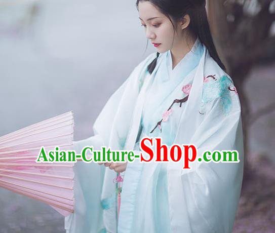 Chinese Ancient Imperial Consort Hanfu Dress Traditional Jin Dynasty Court Princess Costumes for Women
