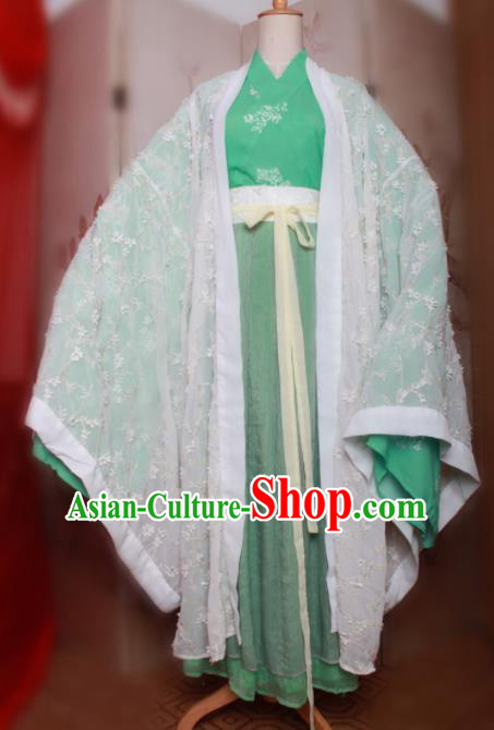 Chinese Traditional Cosplay Jin Dynasty Swordsman Costumes Ancient Scholar Clothing for Men