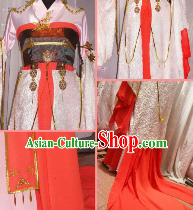 Chinese Traditional Cosplay Tang Dynasty Princess Costumes Ancient Female Swordsman Hanfu Dress for Women