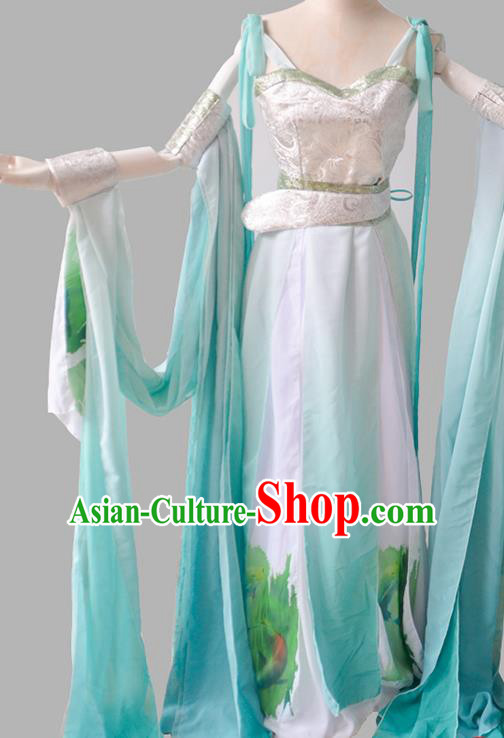 Chinese Traditional Cosplay Flying Goddess Costumes Ancient Female Swordsman Hanfu Dress for Women
