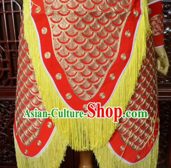 Chinese Traditional Beijing Opera Daomadan Red Armor Peking Opera Female Warriors Costumes for Women