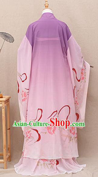 Chinese Ancient Tang Dynasty Nobility Lady Purple Hanfu Dress Traditional Court Princess Costumes for Women