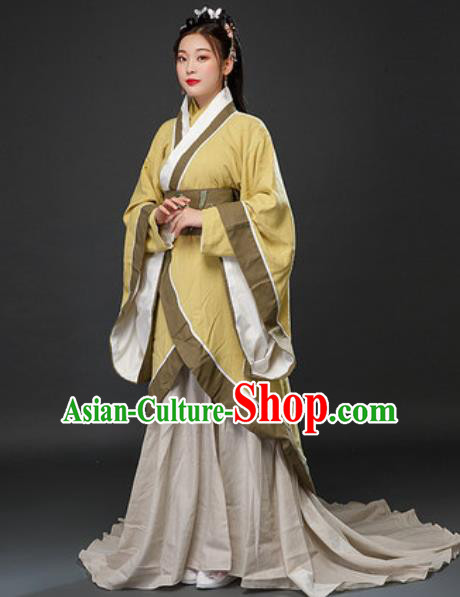 Chinese Drama Traditional Three Kingdoms Period Imperial Consort Diao Chan Concubine Dress Ancient Court Lady Costumes for Women