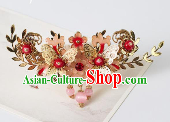 Chinese Ancient Bride Hair Comb Traditional Wedding Xiu He Hairpins Hair Accessories for Women
