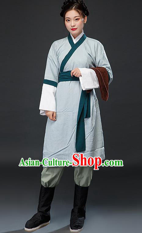 Chinese Traditional Ming Dynasty Swordswoman Dress Ancient Drama Female Civilian Costumes for Women