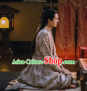Chinese Ancient Crown Prince Lv Guichen Drama Novoland Eagle Flag Liu Haoran Replica Costumes for Men