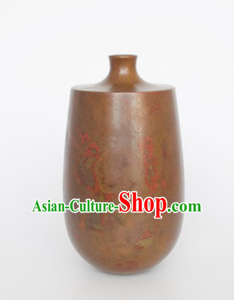 Chinese Handmade Bronze Vase Traditional Copper Craft Decoration