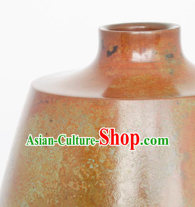 Chinese Handmade Bronze Vase Traditional Copper Bottle Craft Decoration