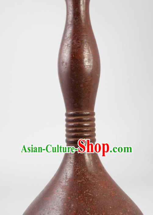Chinese Handmade Bronze Vase Traditional Copper Cucurbit Bottle Craft Decoration