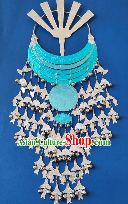 Chinese Handmade Traditional Li Nationality Hairpins and Necklace Ethnic Accessories for Women