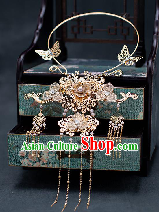 Chinese Handmade Traditional Bride Tassel Necklet Wedding Accessories for Women