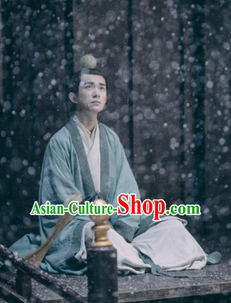 Drama the Longest Day in Chang An Chinese Ancient Tang Dynasty Taoist Priest Li Bi Jackson Yee Replica Costumes and Headpiece for Men