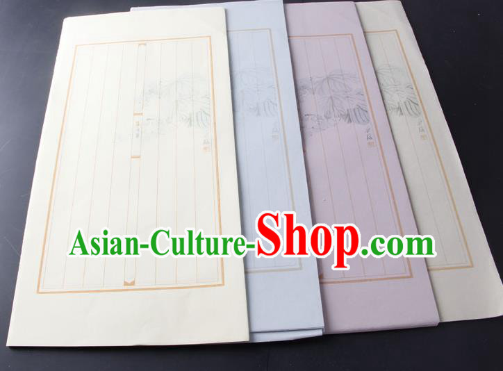 Traditional Chinese Classical Pattern Paper Handmade Calligraphy Xuan Paper Craft