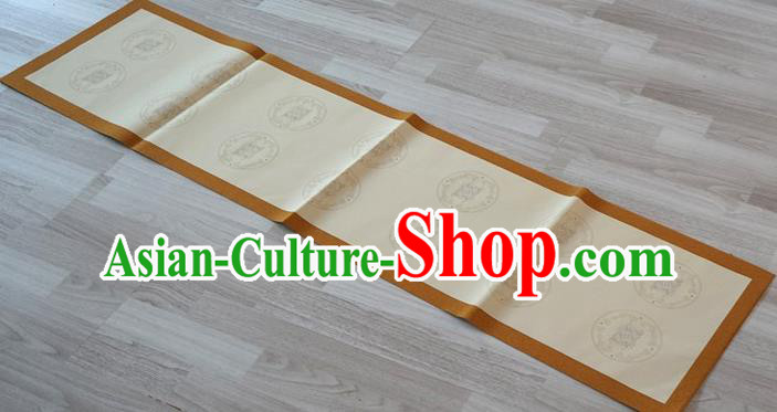 Traditional Chinese Ink Calligraphy Scroll Paper Spring Festival Handmade Classical Pattern Couplet Paper Craft