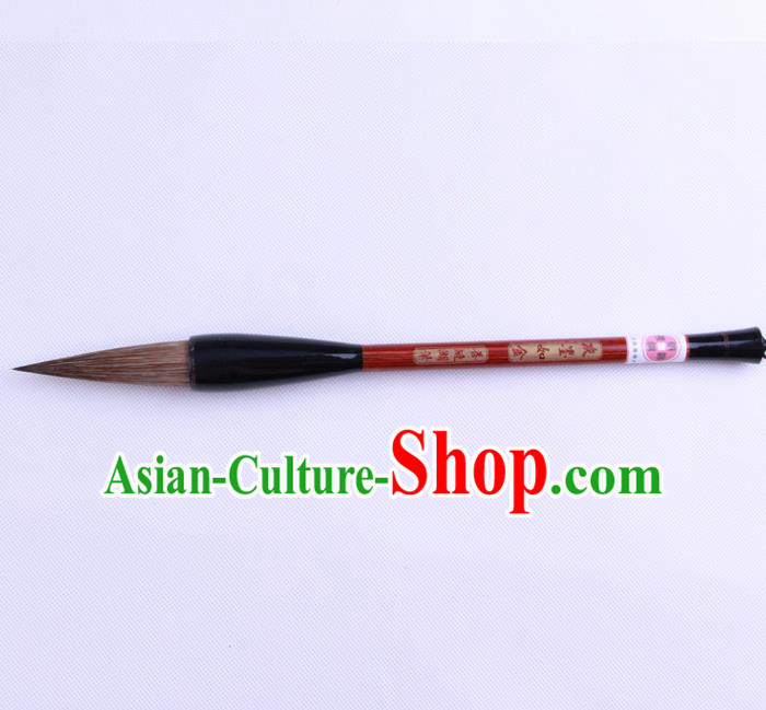 The Four Treasures of Study Bamboo Writing Brushes Chinese Calligraphy Grey Weasel Hair Brush Pen