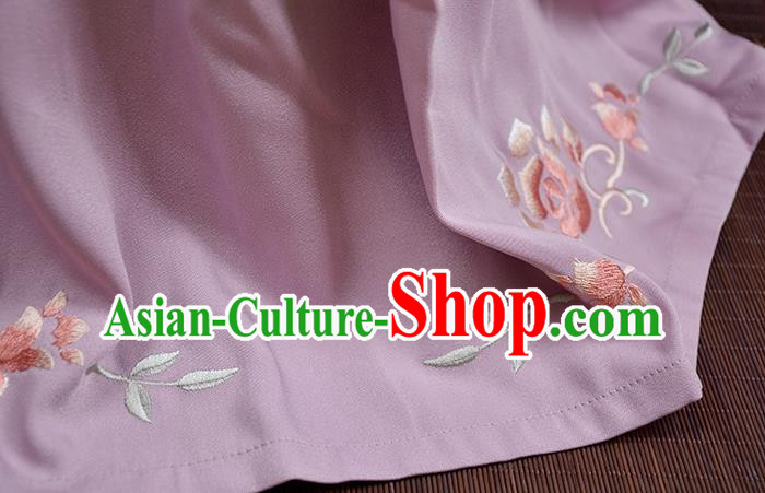 Chinese Ancient Ming Dynasty Princess Costumes Traditional Hanfu Apparels White Gown and Skirt for Women
