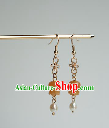 Handmade Chinese Classical Convallaria Ear Accessories Ancient Women Hanfu Earrings