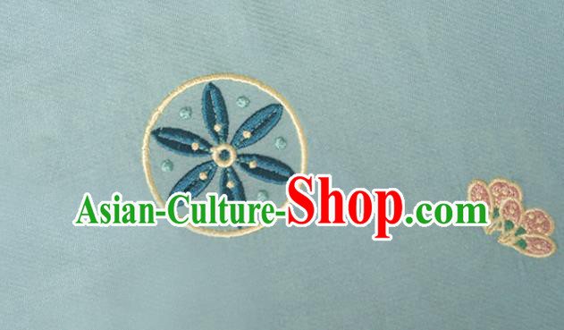 Chinese Ancient Young Female Long Gown and Skirt Traditional Ming Dynasty Hanfu Apparels Historical Costumes Full Set