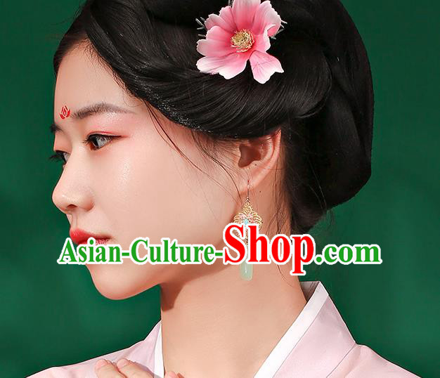 Handmade Chinese Bride Ear Accessories Classical Eardrop Ancient Women Hanfu Earrings