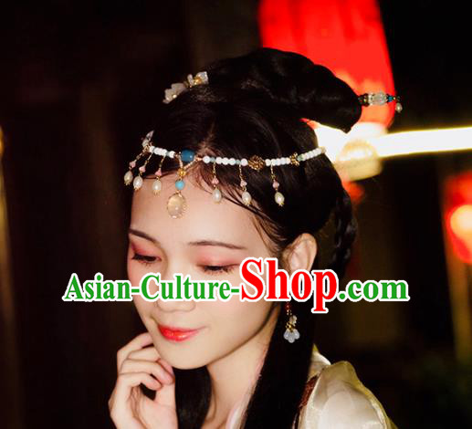 Chinese Handmade Tang Dynasty Necklet Classical Jewelry Accessories Ancient Princess Hanfu Necklace for Women