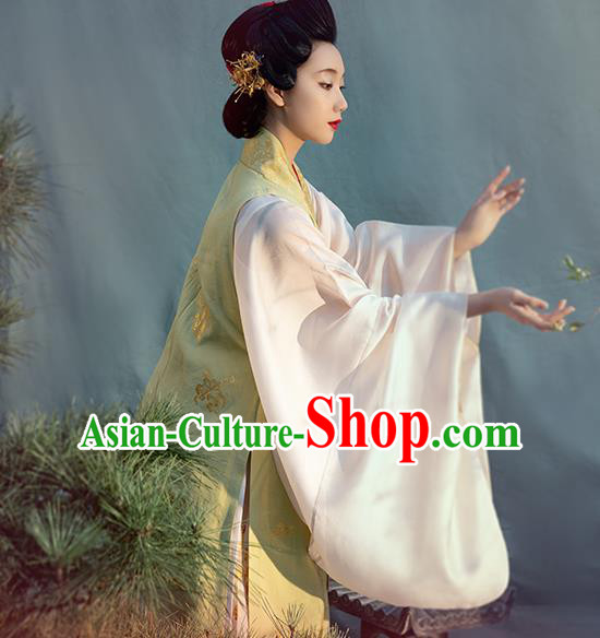 Chinese Ancient Court Women Historical Costumes Traditional Ming Dynasty Royal Countess Vest Blouse and Skirt Hanfu Apparels Complete Set