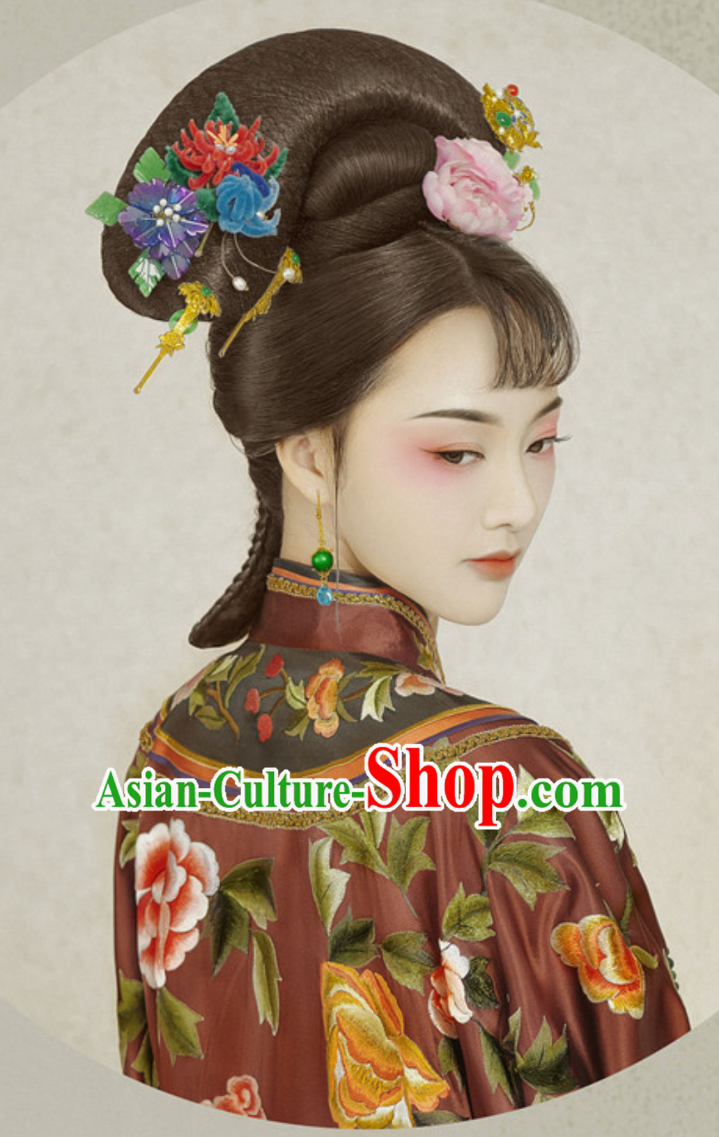 Ancient Chinese Empress Costume and Hair Accessories Complete Set