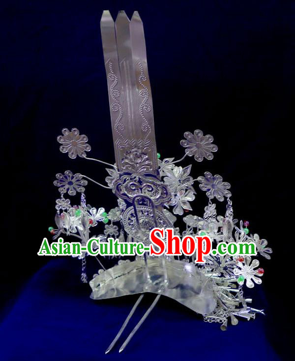 Chinese Miao Ethnic Hair Crown Quality Nationality Wedding Hair Accessories Minority Bride Colorful Phoenix Coronet