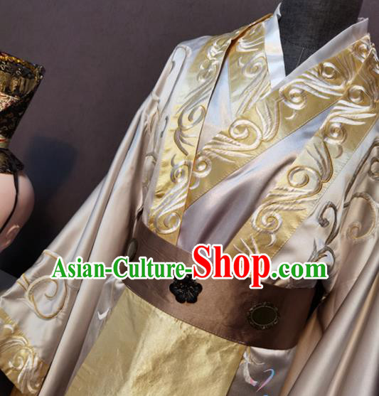 China Drama Ancient Crown Prince Clothing Drama Phoenix Warriors Tang Dynasty Childe Costumes and Headpiece