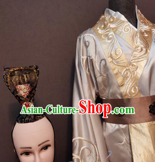 China Drama Ancient Crown Prince Clothing Drama Phoenix Warriors Tang Dynasty Childe Costumes and Headpiece