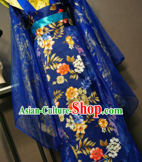 China Ancient Drama Imperial Consort Costumes Hanfu Dress Tang Dynasty Female Clothing
