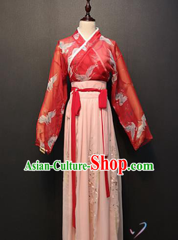 Chinese Ming Dynasty Female Swordsman Clothing Traditional Classical Dance Dress Ancient Women Costume
